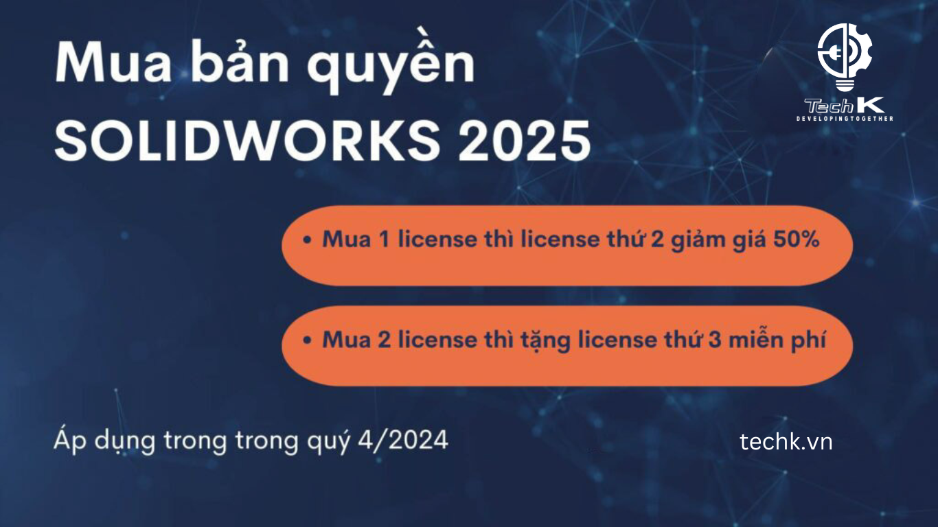 Tặng license khi mua bản quyền SOLIDWORKS 2025