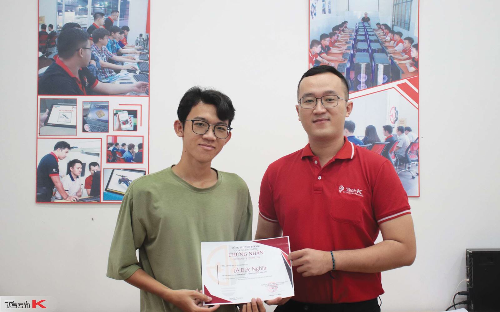 Học viên phay CNC online đạt chứng nhận hoàn thành khóa học